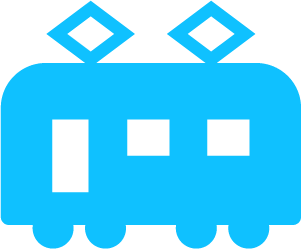 電車でお越しの場合